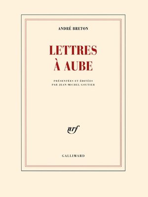 cover image of Lettres à Aube